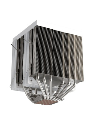 ����� 1STPLAYER FROST BITE FB12DS-6 White / 6HPx6mm, dual tower, 250W TDP, 2x120mm fans, 800-2300 RPM, 70.15 CFM, 34.8 dBA / FB12DS-6-WH