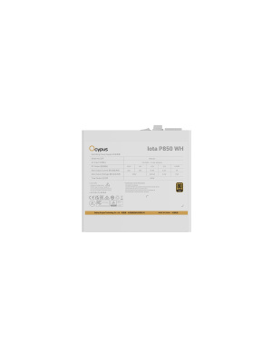 ���� ������� Ocypus Iota P850 WH, 850W, APFC, 80+ Gold, ATX 3.1, Fully Modular, 120mm Fan