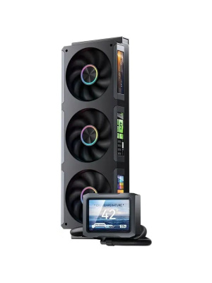 ������� ����������� ���������� JONSBO TF3-360SCB Black (320W, 360mm, LED, Black, ARGB/ Fans: 3x120mm, 62.4CFM, 37.3dBA, 2400RPM/ Pump height 63mm, 30dBA, 2500RPM, Rad thickness 27mm/ S: 1851, 1700, 1200, 115X, 2011, 1366, AM5, AM4)