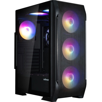 ������ Zalman MidiTower N7 PLUS V2 (ATX, Black, 2xUSB2.0, USB3.0, 6x120mm RGB, SIDE 1x120mm) (Zalman N7 PLUS V2)