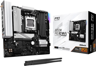 ����������� ����� ASRock B850M PRO RS WIFI, Socket AM5, AMD B850, mATX, Ret