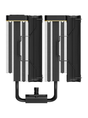 ����� Ocypus Iota A62 BK (260W, 4-pin PWM, LED temp., 158mm, Al/Cu, 6x6mm, 2x120mm, 77CFM, 29dBA, 2000RPM, S: 1851/1700/1200/115X, AM5/AM4, black)