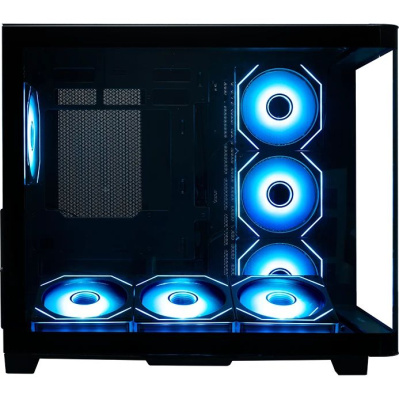 ������ XASTRA QR600 7ARGB C10-UC  Black ATX/Aquarium/Curve Glass //Led Strip/7x120mm ARGB PWM FM fans/Argb+PWM HUB 10port/ Type-C/ QR600-7FM12A-C10-UC-L