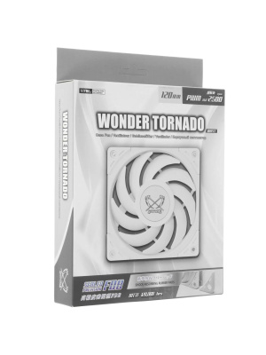 ����� ��� ������� Scythe Wonder Tornado 120 White (120x120x26mm, 4-pin PWM, 75.17CFM, 35.57dBA, 2500RPM, White)