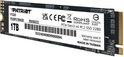 ���������� SSD Patriot PCIe 3.0 x4 1TB P320P1TBM28 P320 M.2 2280