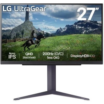 ������� LG 27" UltraGear 27GS85Q-B 2560x1440 IPS 200Hz 1ms FreeSync HDMI DisplayPort