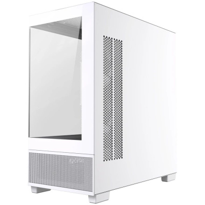 ������ Powercase Vision Micro S4W, Tempered Glass, Type-C, 3x 120mm ARGB PWM Fan, ARGB+PWM HUB, �����, mATX  (CVMMSHW-A3)