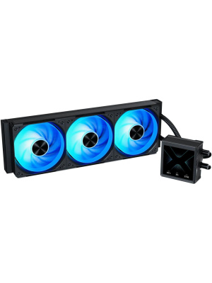 ������� �������� ���������� XASTRA Octant LC360 ARGB BK Intel LGA LGA1851/1700/1200/115X/AM5/AM4 (4" LCD IPS screen, 3x120 ARGB FDB fan,TDP 315W, black) RET