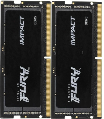 ������ SO-DIMM DDR 5 DIMM 32Gb PC44800, 5600Mhz, Kingston FURY Impact, CL40 (Kit of 2) KF556S40IBK2-32 retail