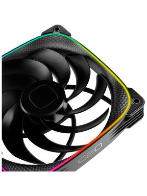 ���������� Geometric Future Squama 2503RB-14 Reverse Black / 140mm, PWM, 2100 RPM, 71.80 CFM, 34.0 dBA, 5V ARGB / 1F2503R114000