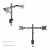 ONKRON кронштейн для двух мониторов 10"-32" настольный, чёрный D221E ONKRON кронштейн для двух мониторов 10"-32" настольный, чёрный D221E