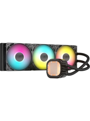 ������� ����������� ���������� Corsair NAUTILUS 360 ARGB (360mm, Black, ARGB/ Fans: 3x120mm, 72.8CFM, 36dBA, 1700RPM/ S: 1851, 1700, AM5, AM4)
