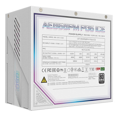 ���� ������� Gigabyte GP-AE850PM PG5 ICE Gen.5.1, 850��, 120��, �����, retail