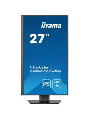 ������� Iiyama 27" ProLite XUB2797QSU-B2 ������ IPS LED 1ms 16:9 HDMI M/M ������� HAS Piv 1300:1 300cd 178��/178�� 2560x1440 100Hz DP QHD USB 5.7��