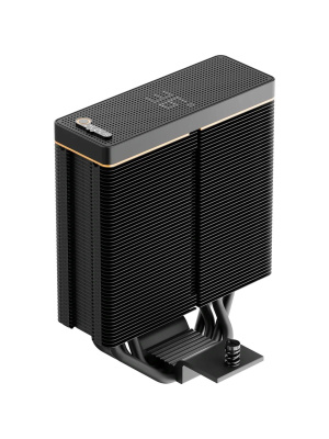 ����� Ocypus Iota A40 BK Dual Fan (220W, 4-pin PWM, LED temp., 156.7mm, Al/Cu, 4x6mm, 2x120mm, 77CFM, 29dBA, 2000RPM, S: 1851/1700/1200/115X, AM5/AM4, black)