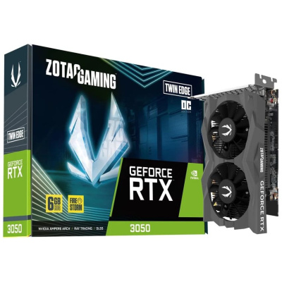 ���������� Zotac GeForce RTX 3050 TWIN EDGE OC 6�� , GDDR6, ZT-A30510H-10L Ret