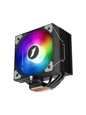 ����� 1STPLAYER PS130 Black / 2HPx6mm + 2HPx8mm, 220W TDP, single tower, 1x130mm ARGB fan, 500-1600 RPM, 78 CFM, 32.3 dBA / PS130-BK