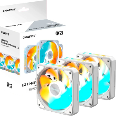 ���������� � ������ Gigabyte GBT EZRVSFAN1203 ICE 3X120mm ARGB FANs set. PWM, 3 Pin