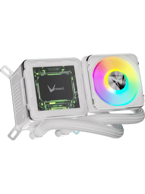 ������� �������� ���������� Formula V Line Cryo Wing Digi 240 WH, 240mm, LCD 2.73", 2x120mm, ARGB fans, LGA115X/1200/1700/1851/1366/2011/2066, AM3/AM4/AM5/Ryzen3/Ryzen5/Ryzen7/Threadripper/RT4