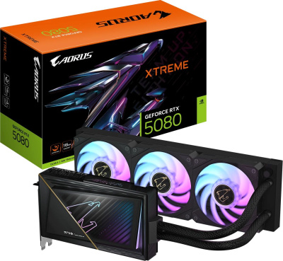 ���������� Gigabyte NVIDIA GeForce RTX 5080 AORUS XTREME WATERFORCE OC 16Gb (GV-N5080AORUSX W-16GD)