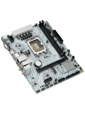 ����������� ����� MAXSUN MS-B660M GAMING WIFI ICE (Socket 1700, mATX, 2*DDR4(64Gb), VGA/HDMI, 3*SATA3, 1*M.2, 1*PCIEx16/1*PCIEx1, 4*USB2.0, 2*USB 3.2, LAN 1*1G, Bluetooth 4.2,  Wi-Fi 802.11ac, RTL)