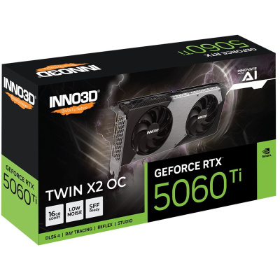 ���������� INNO3D Nvidia GeForce RTX 5060 Ti TWIN X2 �� 16GB GDDR7 128bit 3xDP HDMI 2FAN RTL