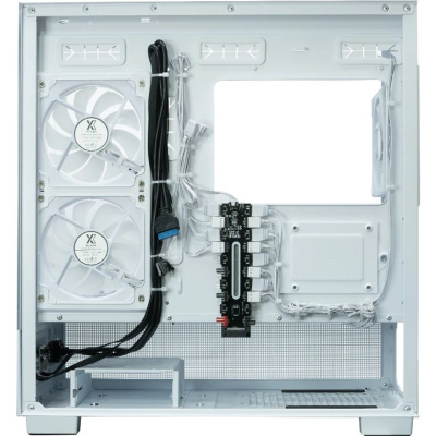 ������ XASTRA Q500 6ARGB-C10-UC White ATX/Aquarium/Screewless/ 6x120mm ARGB PWM FM fans/Argb+PWM HUB 10port/ Type-C/ Q500-6FM12A-C10-UC-WH