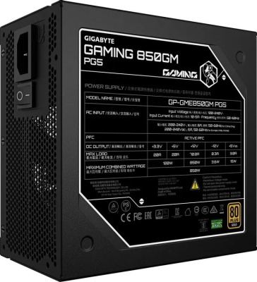 ���� ������� Gigabyte ATX 850W GP-GME850GM PG5 80+ gold, ������, retail (28200-G85GB-1CEUR)