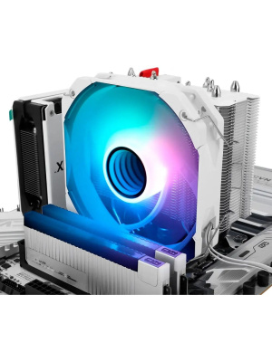 ����� Thermalright Assassin King 120 MINI White ARGB V3 LGA115X/1200/1700/AM4/AM5 (120mm ARGB PWM Fan, ������ ���������, 5 ����. ������ 6��) / TRAK120MV3AW
