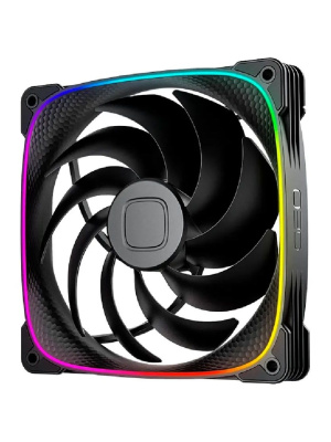 ���������� Geometric Future Squama 2503B-14 Single Pack / 140mm, PWM, 2400 RPM, 91.15 CFM, 34.0 dBA, 5V ARGB, Black / 1F2503B114000