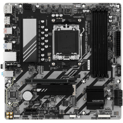 ����������� ����� Gigabyte B840M D3HP WIFI6E, AM5, AMD B840, mATX, Ret