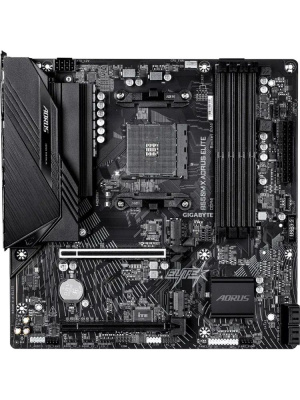 ����������� ����� Gigabyte B550M X A ELITE Soc-AM4 AMD B550 4xDDR4 mATX AC`97 8ch(7.1) 2.5Gg RAID+HDMI+DP