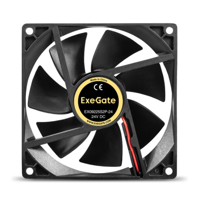 ���������� ExeGate EX09225S2P-24 (92x92x25 ��, Sleeve bearing (��������� ����������), 2pin, 2700RPM, 33.9dBA)