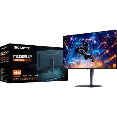 ������� 31.5" Gigabyte MO32U2 EK QD-OLED 3840 x 2160, 240Hz, 0,03 ms Black (20VM0-MO32U2BT-1EKR)