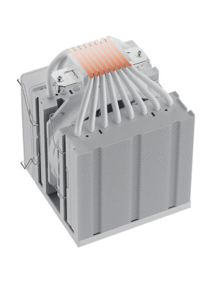 ����� upHere UE2TC8 White ARGB / 8HPx6mm, 280W TDP, dual tower, 2x120mm ARGB fans, 600-1650RPM, 68 CFM, 25dBA / UE2TC8