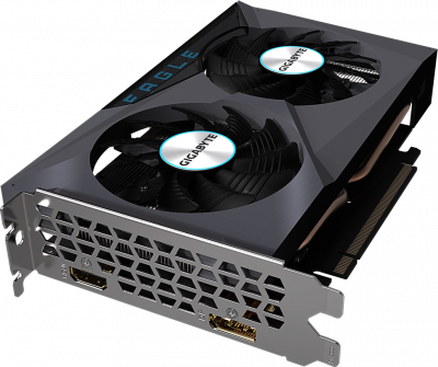 ���������� AMD Radeon RX 6500 XT Gigabyte 4Gb PCI-E 4.0, ���� - 2610 ���, Boost - 2815 ���, ������ - 4 �� GDDR6 18000 ���, 64 ���, HDMI, DisplayPort, Retail GV-R65XTEAGLE-4GD