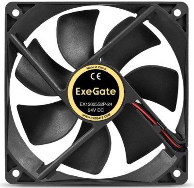 Exegate EX295210RUS ���������� 24� DC ExeGate EX12025S2P-24 (120x120x25 ��, Sleeve bearing (��������� ����������), 2pin, 2100RPM, 34.2dBA)