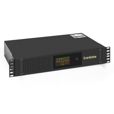 ��� ExeGate ServerRM UNL-2000.LCD.AVR.2SH.3C13.USB.2U  2000VA/1200W, Color LCD, AVR, 2�Schuko+3�C13, USB, 2U, ��������� � ������, Black (EX293851RUS)