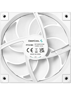 ���������� DEEPCOOL FT12 WH 120x120x25�� (PWM, White LED, �����, 500-2150��/���) Color BOX