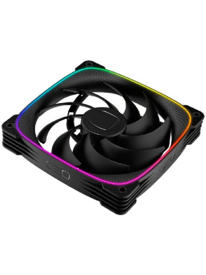 ���������� Geometric Future Squama 2503B-14 Single Pack / 140mm, PWM, 2400 RPM, 91.15 CFM, 34.0 dBA, 5V ARGB, Black / 1F2503B114000