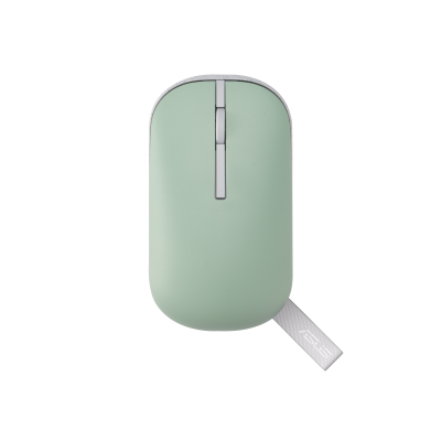 Asus Marshmallow MD100 White/Green (90XB07A0-BMU0B0) ���� ����������, ������������ (Bluetooth + ����������), 1600 dpi, USB, ����: �����, ������