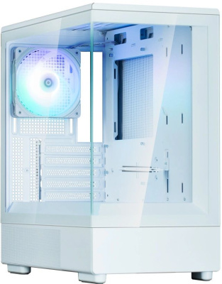 ������ ZALMAN P10, MATX, WHITE, WINDOW, 2x3.5", 3x2.5", 1xUSB TYPE-C, 1xUSB3.0, REAR 1x120mm ARGB